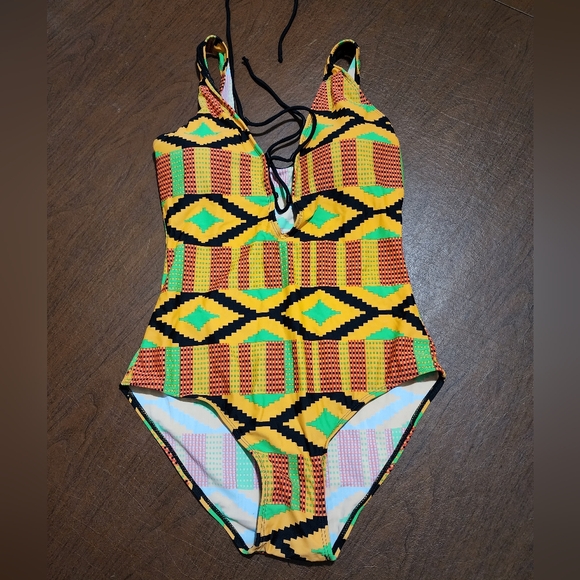 Other - NWOT ... Colorful Geometric One-Piece Swimsuit